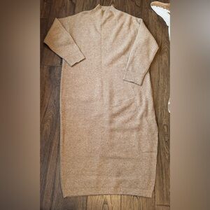 Women's Tan Sweater Dress